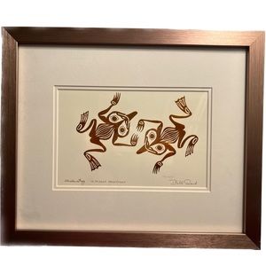 Haida Frog HLKKYAAN QQUSTTAAN framed 12x14 print